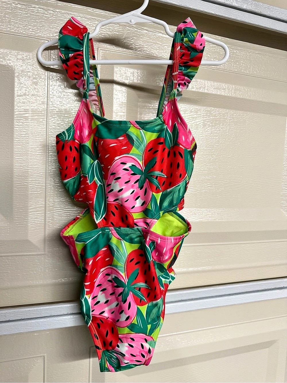 Cat & Jack Watermelon Toss One Piece Swimsuit